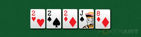 Покер комбинации карт - сет
